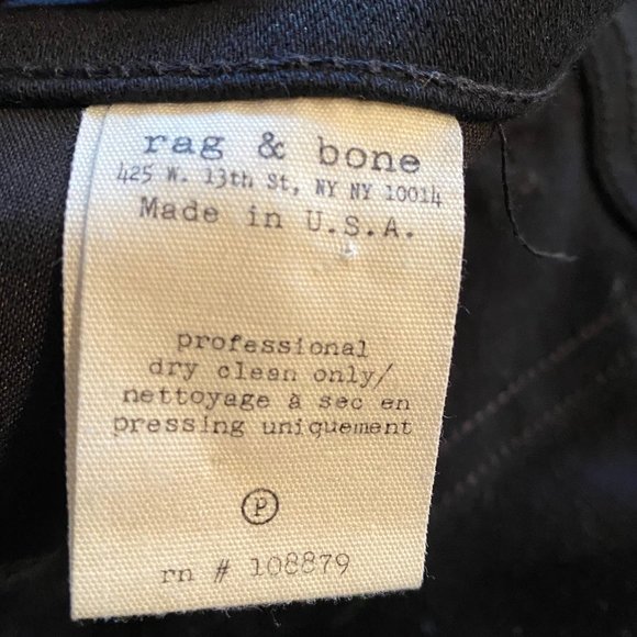 💰 5 FOR $40 / RAG AND BONE (SZ 24) LEATHER & BEADED SIDE DETAIL - Picture 6 of 7